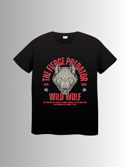 “Wild Wolf - The Fierce Predator Graphic Tee"