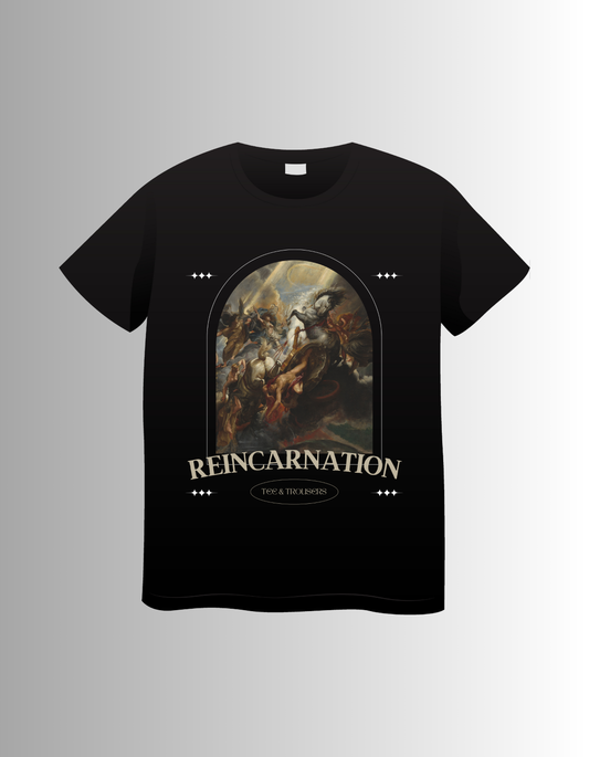 Reimagine the Eternal Cycle with the "Reincarnation" Graphic Tee