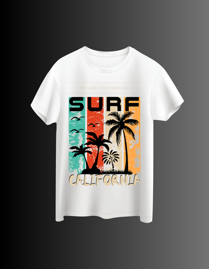 Ride the Waves with the "Surf California" Graphic Tee