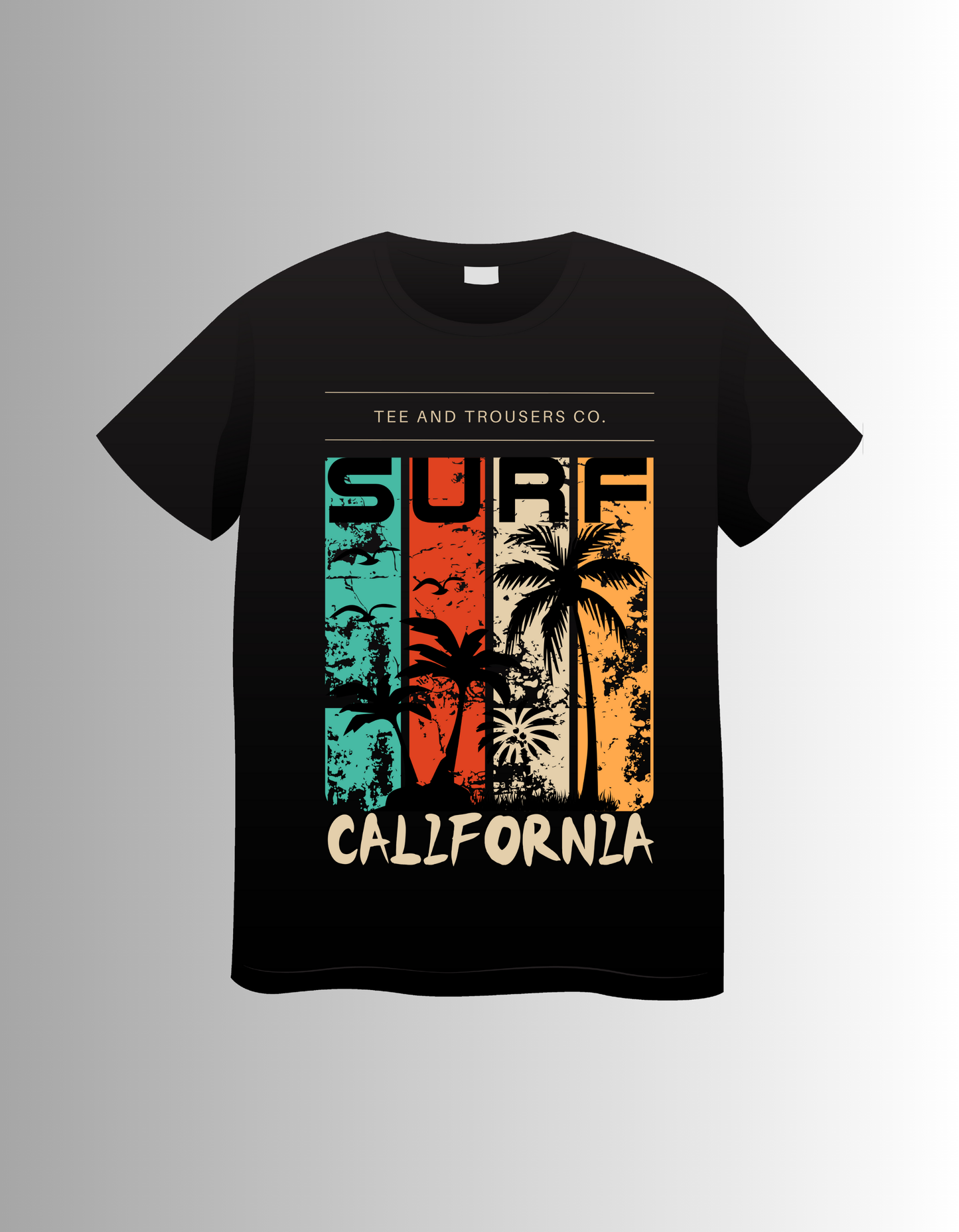 Ride the Waves with the "Surf California" Graphic Tee