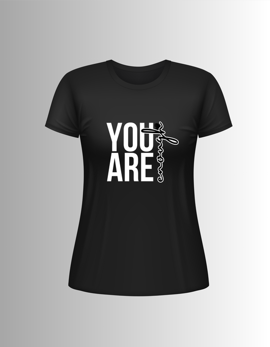 You Are Enough Graphic Tee- Black